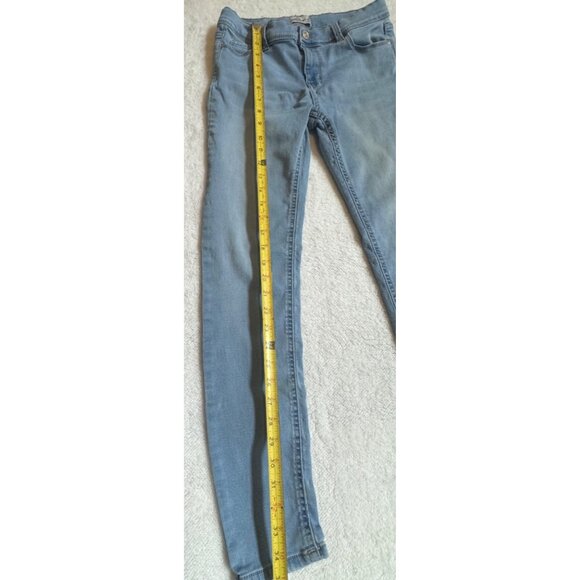 Jordache Skinny Jeans Girls Size 16 Light Wash Distressed Bootcut - Picture 3 of 9